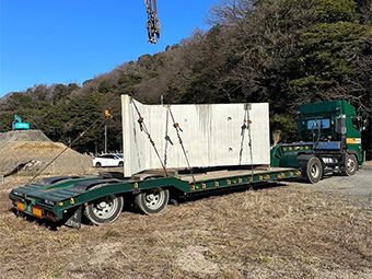 20t低床トレーラー